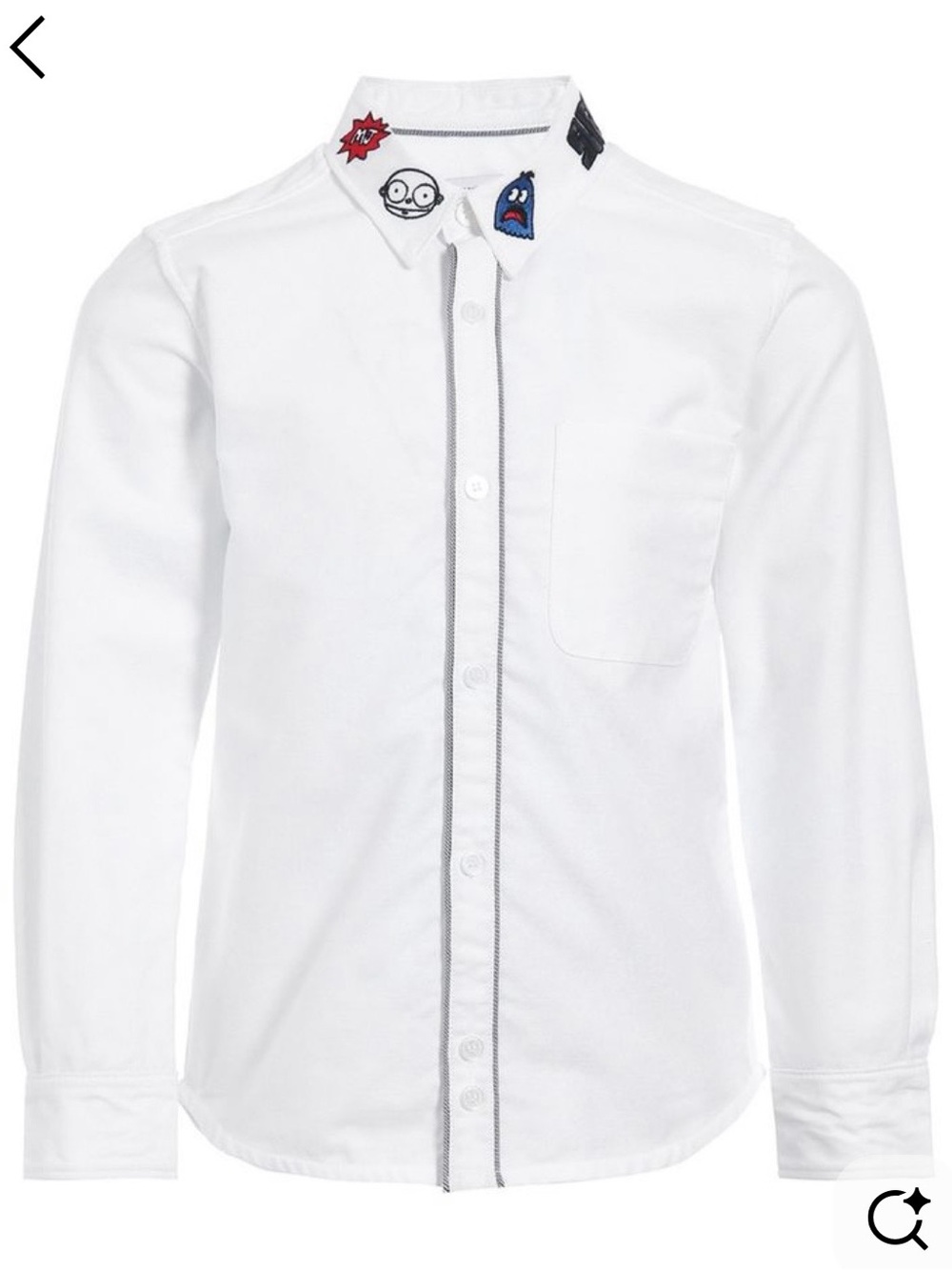 100% AUTHENTIC - Little MARC JACOBS White Embroidered-Collar Shirt - BOYS size10